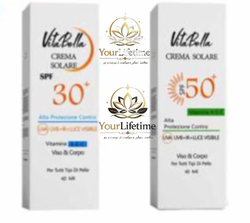 کرم ضدآفتاب آفتاب spf30 و spf50 بی رنگ ویتابلا اصل فرانسه-۴۰ میل