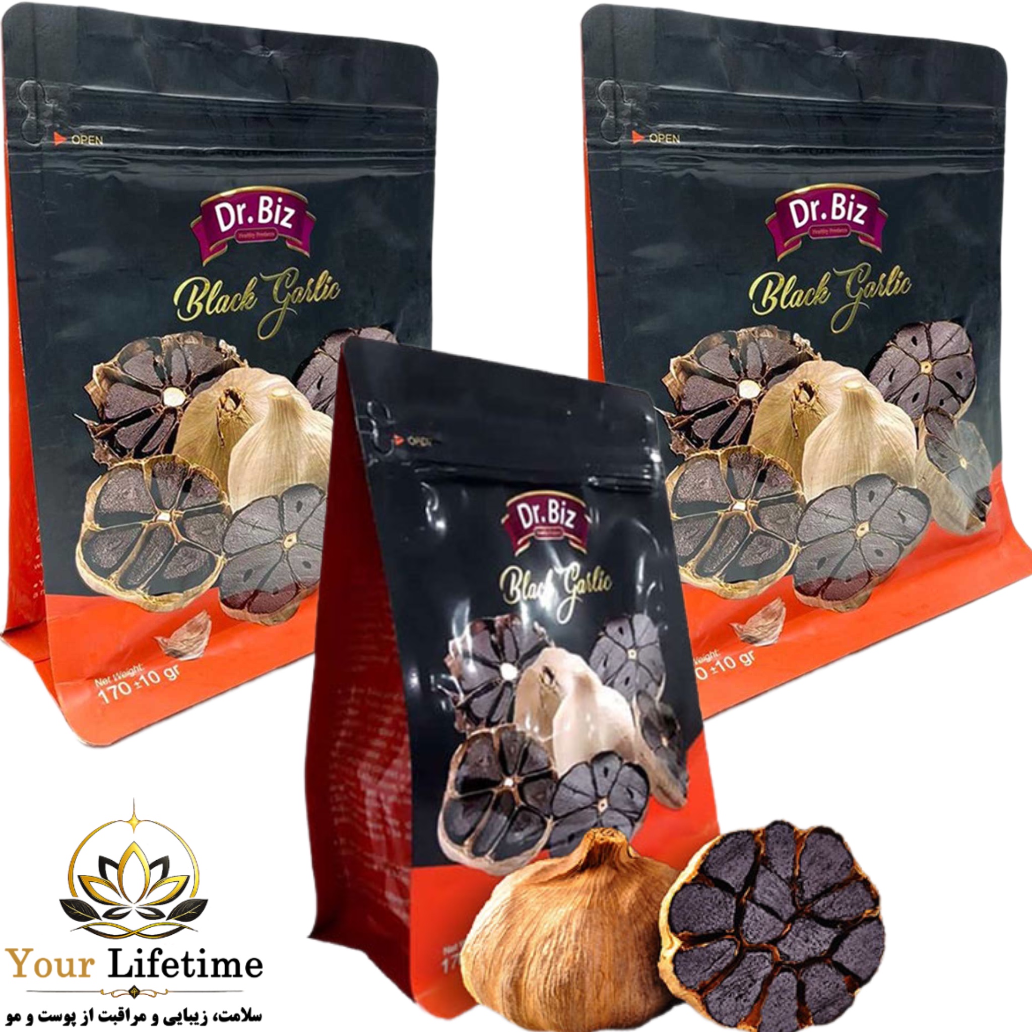 پک یک ماهه سیرسیاه اصل کره ای چربی سوز طبیعی پک ۳ عددی
